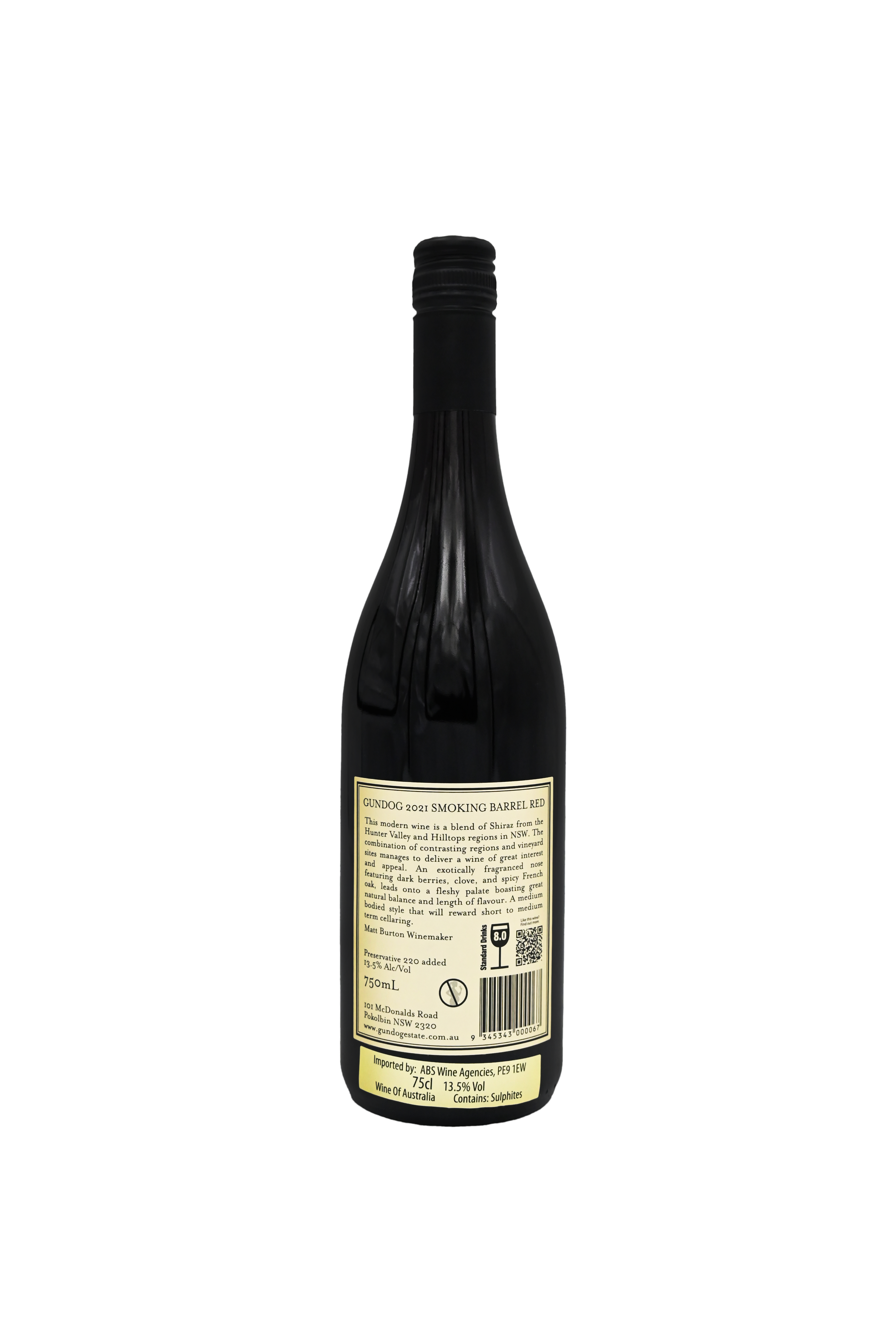 Gundog Estate Smoking Barrel Shiraz