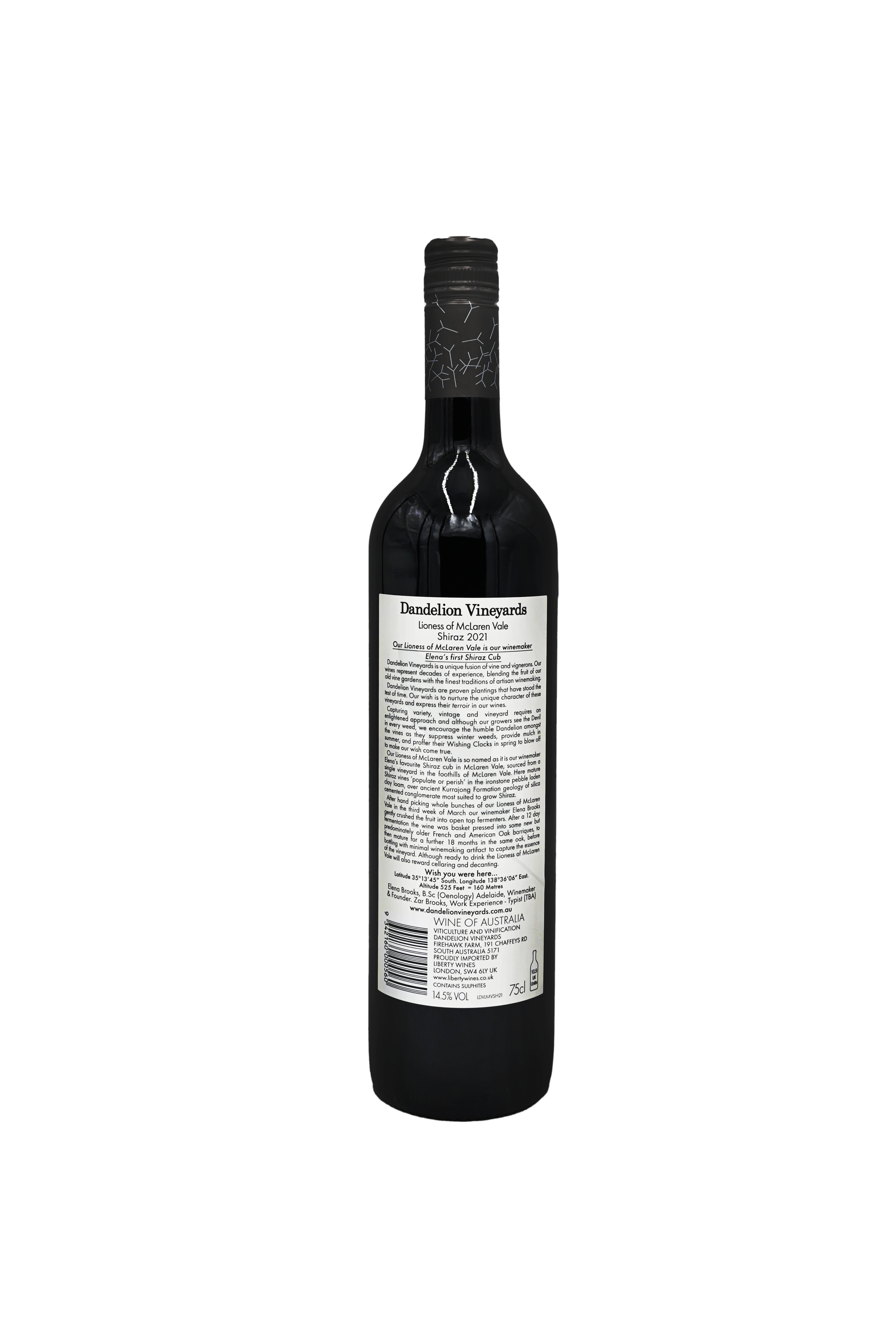 Dandelion Vineyards `Lioness of McLaren Vale`Shiraz