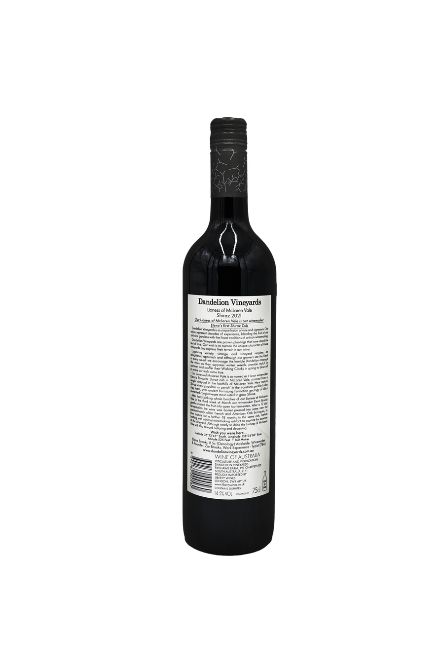 Dandelion Vineyards `Lioness of McLaren Vale`Shiraz