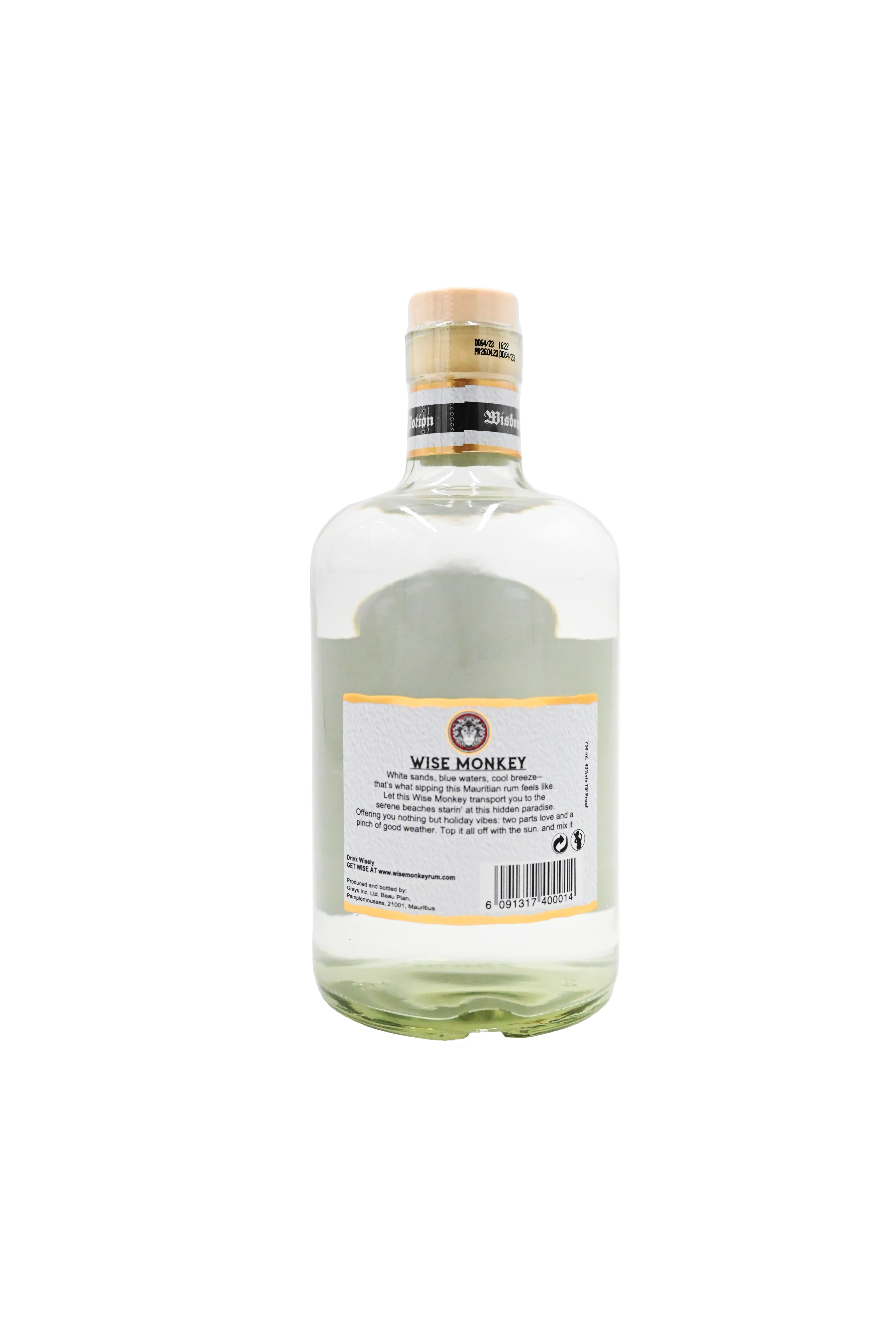 Wise Monkey Mauritian White Rum 75cl